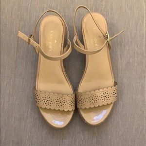 KATE SPADE nude wedges